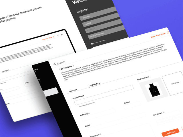 Online Delivery System - UI/UX Design