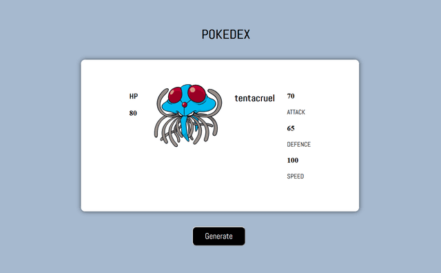 Pokédex - Pokémon Card Generator